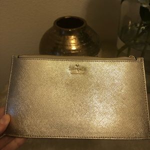 Kate Spade Gold Wristlet
